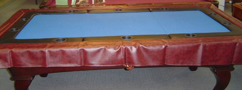 Poker cover for pool table
